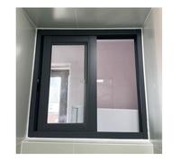 Fenêtre Coulissante Pour Sous-sol, Cadre En Alliage D'aluminium Avec Verre Trempé Et Moustiquaire, Maison Fenêtre De Remplacement Ventilation Pour Remise(111x46cm)
