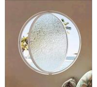 Fenêtre coulissante ronde rotative pour abri de jardin - Porte trémie de rechange en alliage d'aluminium avec hublot en verre d'intimité pour vitrine de jardin encastrée