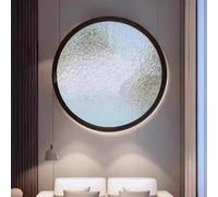 Fenêtre coulissante rotative ronde en alliage d'aluminium avec hublot en verre d'intimité, design encastré pour vitrine de jardin
