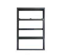 Fenêtre coulissante verrouillable en verre pour camion de nourriture - Porte de service pliante verticale pour granges, garages, cabanes de jeu - 50 x 100 cm - Service à café et gâteaux