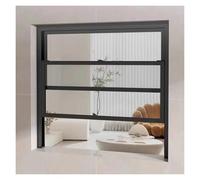 Fenêtre Coulissante Verticale, Alliage D'aluminium Coulissante Haut Et Bas Fenêtre De Remplacement Avec Vitre Et Moustiquaires Pour Abris De Jardin Poulailler Maison De Jeu