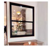 Fenêtre Coulissante Verticale, Cadre en Alliage D'aluminium Fenêtres De Remplacement, Fenêtres De Cabanon avec Verre pour Cuisine Salle De Bain Garage Grenier sous-Sol