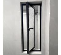 Fenêtre d'abri de jardin en verre trempé, rotation à 360°, fenêtre encastrée pour garage, bureau, salle de bain, design rectangulaire, 101,6 x 35,6 cm