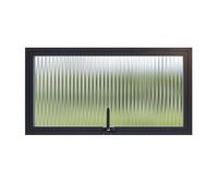 Fenêtre d'abri de jardin rotative avec poignée en métal et hublot pivotant pour salle de bain ou sous-sol, verre Changhong, 70 x 30 cm
