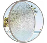 Fenêtre d'aération ronde rotative en verre trempé - Design rotatif à 360° pour une meilleure circulation de l'air et décoration de la maison