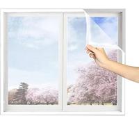 Fenêtre de calandre à vol, fenêtre de protection des insectes 70x125 cm, fenêtre de protection des échelles de moustique lavables, aucun punch requis