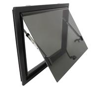 Fenêtre de camping-car - 650 x 500 mm - Protection solaire externe Push 65° - Fermeture éclair - Moustiquaire pour camping-car, remorque, camions de pick-up ou camionnettes convertibles, etc