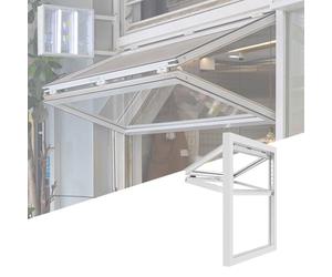 Fenêtre de comptoir coulissante horizontale en alliage d'aluminium pour concession, fenêtre de service pliable pour camions-restaurants, aires de jeux et boutiques de snacks indépendantes (b