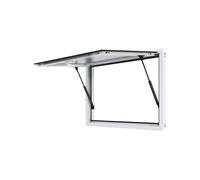 Fenêtre de Concession 124,8x94,3x8cm Mise à Niveau de Sécurité et Facile à Ouvrir