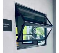 Fenêtre de Concession de Cuisine, Fenêtre Coulissante Pliante Alliage D'aluminium, Fenêtres Ventilation D'éclairage Verre Isolant Transparent(28x32in (71x81cm))