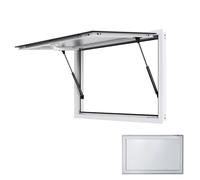 Fenêtre de concession, petites fenêtres coulissantes et porte à auvent, fenêtre de remise, fenêtres coulissantes de remplacement pour maisonnette poulailler cabanes maison garage (vitre non incluse)(4