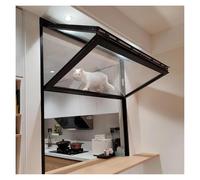 Fenêtre de concession pliante en aluminium pour distributeurs extérieurs et unités de restauration mobiles