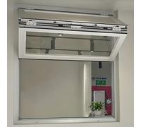 Fenêtre de concession pliante manuelle avec verrouillage de sécurité, ventilation encastrée, design coulissant pour camions alimentaires et cuisines d'affaires