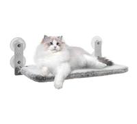 Fenêtre de lit de Chat, fenêtre Chat perchoir perchable hamac 12x20, 5, 5 Pouces avec Couverture en Tissu Double Face, étagères Ventouse résistante à la Rouille, titulaires jusqu'à 33 LB