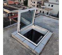 Fenêtre de plafond personnalisable en verre trempé double couche pour sous-sols/greniers parfait pour les usines, les maisons et les hôtels - 21 x 78,7 cm