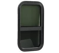 Fenêtre de Porte de Camping-car, Cadre en Alliage D'aluminium 590 X 390 Mm en Verre trempé, Fenêtre Coulissante Double Couche, Coulissante Horizontale Verticale pour Camping-cars