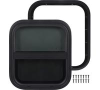 Fenêtre de RV 406x356mm / 15.98x14in imperméable à l'eau UV - résistance teintée remorque de boucle avec l'écran pour le véhicule de construction de camping-car