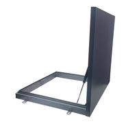 Fenêtre de Secours avec Barres de Support - Trappe d'accès au Toit pour combles et sous-sols, Cache de Remplacement pour Porte de sécurité (80 x 80 cm) - Solution d'entretien idéale