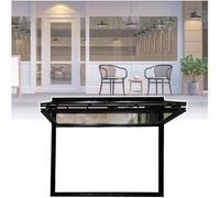 Fenêtre De Service En Aluminium,Fenêtre De Remorque De Camion De Nourriture De Pâtisserie,Verre Trempé De 5 Mm,Coupe-vent,Peu Encombrante,Adaptée Aux Cafés(70x105cm/27.6x41.3in)