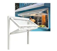 Fenêtre De Service Pliante En Aluminium À Montage Affleurant, Fenêtre De Concession Coulissante Pliable À Double Suspension Pour Restaurant Café-restaurant Snack-bar(WxH 24x32in/61x81cm)