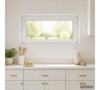 vidaXL Fenêtre de sous-Sol RISOR 110 x 55 cm PVC et Verre