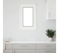 vidaXL Fenêtre de sous-sol RISOR – PVC et verre 50 x 75 cm Blanc