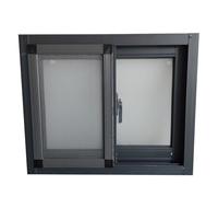 Fenêtre de Sous-sol avec Moustiquaire, Fenêtre Coulissante en Aluminium, Fenêtre de Cabanon avec Verre Trempé, for Salon, Appartement(Gray,H80xW60cm/H31.5xW23.6in)