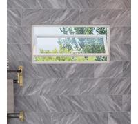 Fenêtre de sous-sol en verre trempé - Rotation à 360° - Abri de jardin réglable - Ventilation réglable pour maison, salle de bain, cuisine, entrepôt, taille personnalisable