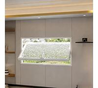 Fenêtre de sous-sol en verre trempé - Rotation à 360° - Abri de jardin réglable - Ventilation réglable pour maison, salle de bain, cuisine, entrepôt, taille personnalisable