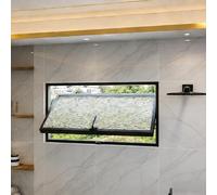 Fenêtre de sous-sol en verre trempé - Rotation à 360° - Abri de jardin réglable - Ventilation réglable pour maison, salle de bain, cuisine, entrepôt, taille personnalisable