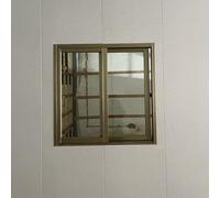 Fenêtre de sous-sol for maisons, fenêtres coulissantes en alliage d'aluminium, fenêtre de remplacement horizontale avec moustiquaire et verre trempé for salle de bain(36inx22in)