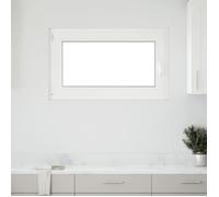 Fenêtre de sous-sol oscillo-battante - vidaXL - 100x50 cm - Blanc - PVC - Triple vitrage thermique
