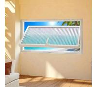 Fenêtre de sous-sol rectangulaire en verre - Rotation à 360° - Fenêtre coulissante idéale pour salle de bain, cuisine, entrepôt, maison de jeu - Améliore la lumière et la ventilation