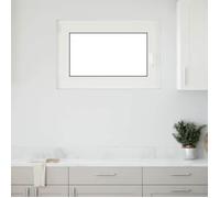 Fenêtre de sous-sol RISOR 90 x 70 cm PVC et verre Blanc 42052409