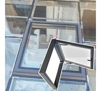 Fenêtre de toit d'aération et trappe d'accès pour éclairage souterrain 50 x 80 cm Solution d'accès au toit durable pour une meilleure lumière naturelle