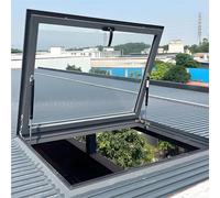 Fenêtre de toit de lucarne de sortie avec cadre en aluminium en verre trempé double couche for vérandas Solution idéale de visualisation du toit(Lxw 50x65cm/19.7x25.6in)