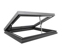 Fenêtre de toit électrique en aluminium - Télécommande et capteur de pluie étanche pour véranda 85 x 85 cm / 33.5x33.5in - Solution de ventilation moderne
