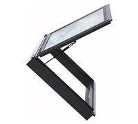 Fenêtre de toit en aluminium pour ventilation du grenier et lumière naturelle, visualisation multi-angle pour un éclairage et une circulation d'air améliorés