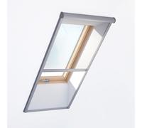 Fenêtre de toit en bois avec moustiquaire, RoofLite+ made by Velux Group, Slim Pine, 55x78 cm, couleur intérieur Pin, couleur extérieur anthracite