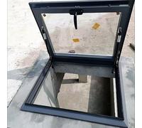 Fenêtre De Toit en Verre Clair, Fenêtre De Toit pour Maison, Lucarnes Et Fenêtres De Toit, Lucarne Manuelle, Cadre en Alliage D'aluminium Et Verre Isolant À Double Couche(70x70cm/27.6x27.6in)