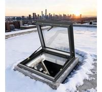 Fenêtre de toit manuelle 50 x 80/55 x 60 cm, idéale pour la maison, véranda, grenier, sous-sol, éclairage du jour, efficacité énergétique (50 x 95 cm)