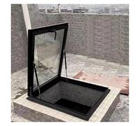 Fenêtre de toit multi-angle personnalisée 51-86 cm - Trappe ventilée pour grenier et sous-sol, sortie émeraude 66 x 55,9 cm, accès de visualisation et design résistant aux intempéries
