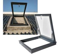Fenêtre de toit personnalisée pour grenier/sous-sol en verre trempé double couche étanche avec kit de vis 45 x 60 cm