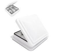 Fenêtre de toit pour camping-car, 40 x 40 cm, hublot ouvrant manuellement avec ventilation forcée silencieuse et moustiquaire pour caravane camping lucarne