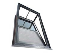 Fenêtre de toit pour maison, avec moustiquaire et store Verre trempé isolant haut de gamme, store fenetre de toit pour toits en pente ou plats, trappe de grenier, trappe de loft LxW27.56x37.40in