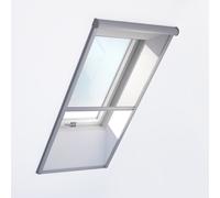 Fenêtre de toit PVC avec moustiquaire, RoofLite+ made by Velux Group, Solid PVC, 55x78 cm, couleur intérieure blanc, couleur extérieure anthracite