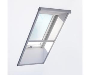 Fenêtre de toit PVC avec moustiquaire, RoofLite+ made by Velux Group, Solid PVC, 55x78 cm, couleur intérieure blanc, couleur extérieure anthracite