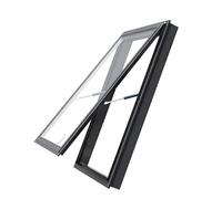 Fenêtre de toit surdimensionnée personnalisée - Kit de fenêtre en verre trempé - Options manuelles/électriques Cadre en aluminium 700 x 1100 mm Taille du trou Idéal pour la lumière naturelle et la