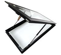 Fenêtre de toit ventilée avec double couche en verre trempé - Porte d'accès étanche pour véranda et éclairage souterrain