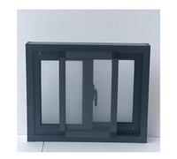 Fenêtre de ventilation coulissante en aluminium avec verre trempé et écran pour granges, salles de bains et garages. Remplacement parfait (111 x 61 cm)